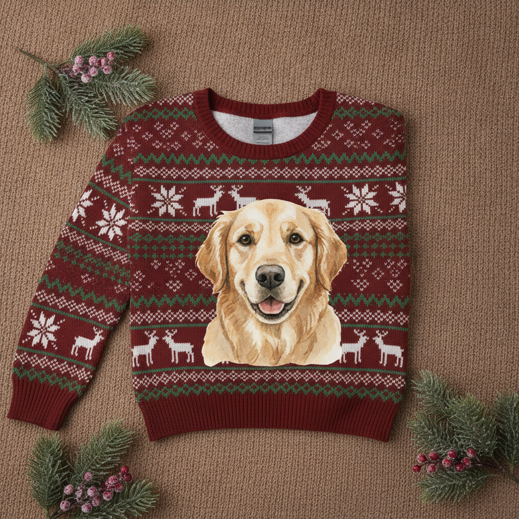Custom Pet Christmas Sweater