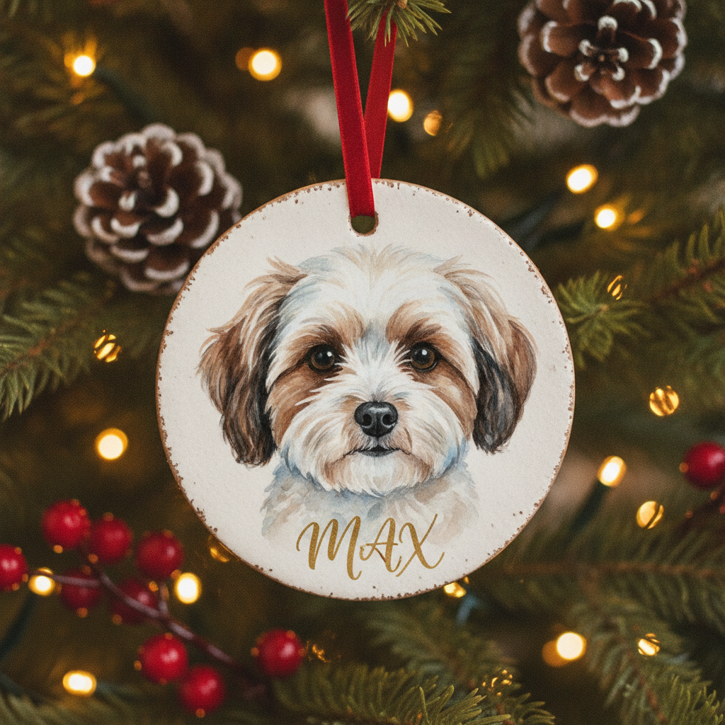 Custom Pet Portrait Ornament